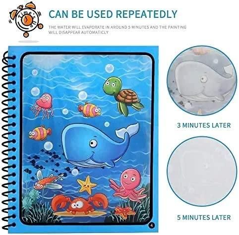 Reusable Magic Water Quick Dry Book pack of 4