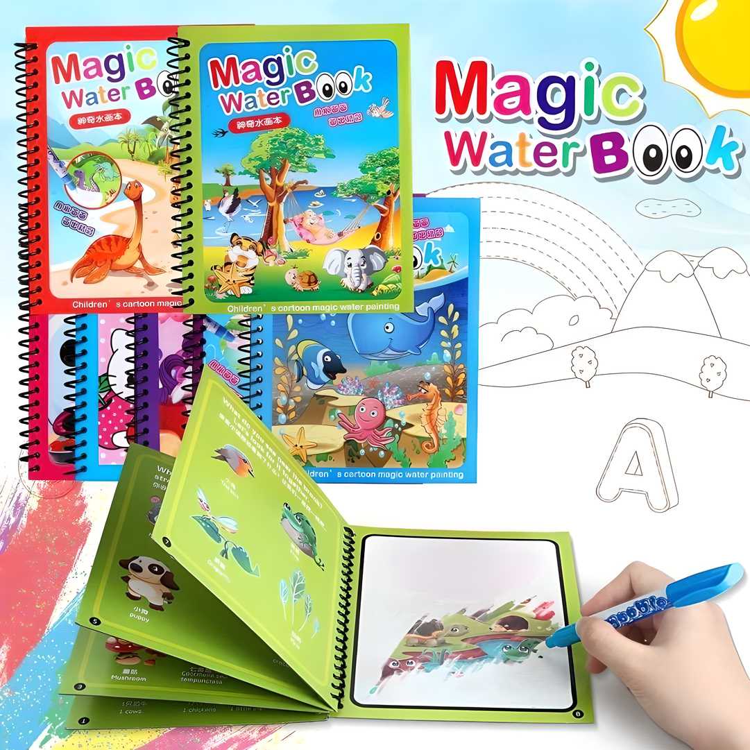 Reusable Magic Water Quick Dry Book pack of 4