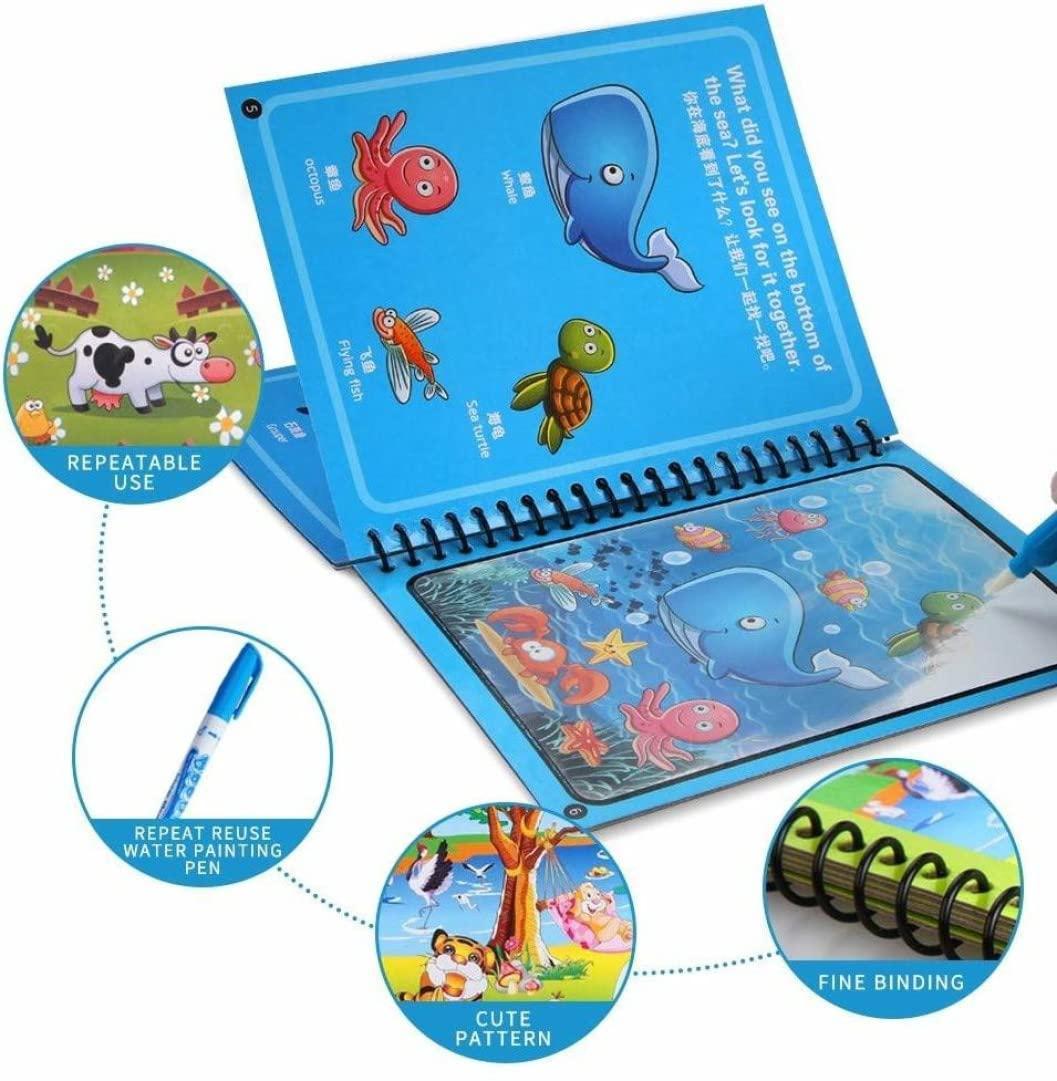 Reusable Magic Water Quick Dry Book pack of 4